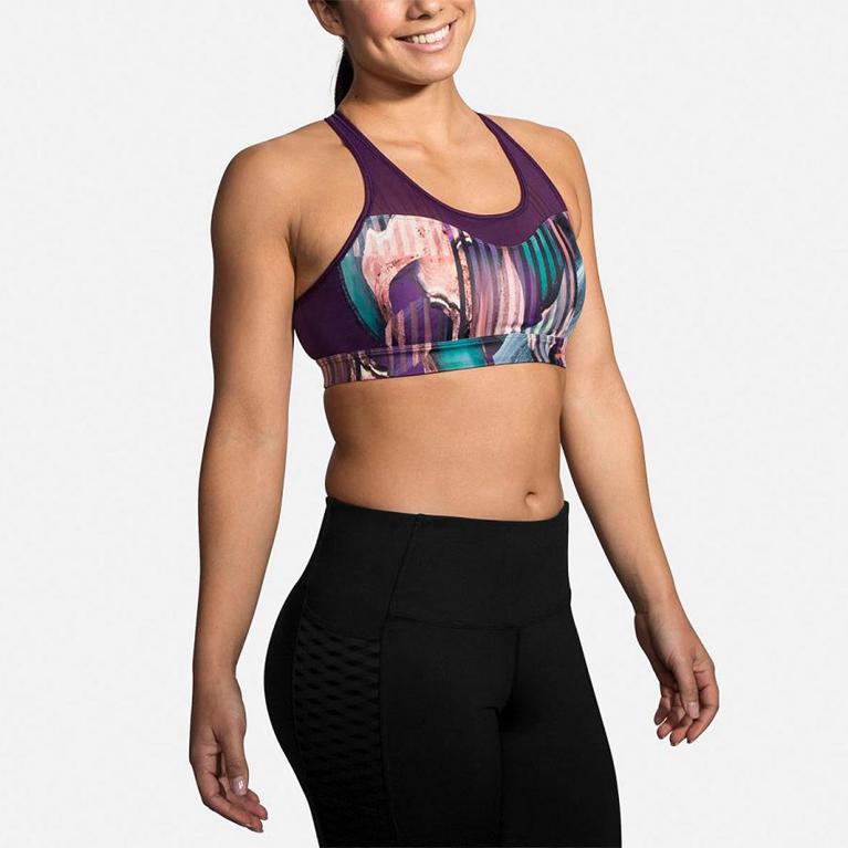 Brooks Women's FastForward Crossback Running Bra - Multicolor (AQLE98742)